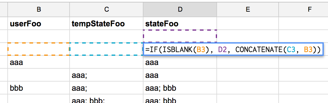 Final column for complex stateFoo(t)